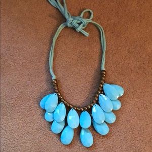 Turquoise collar necklace